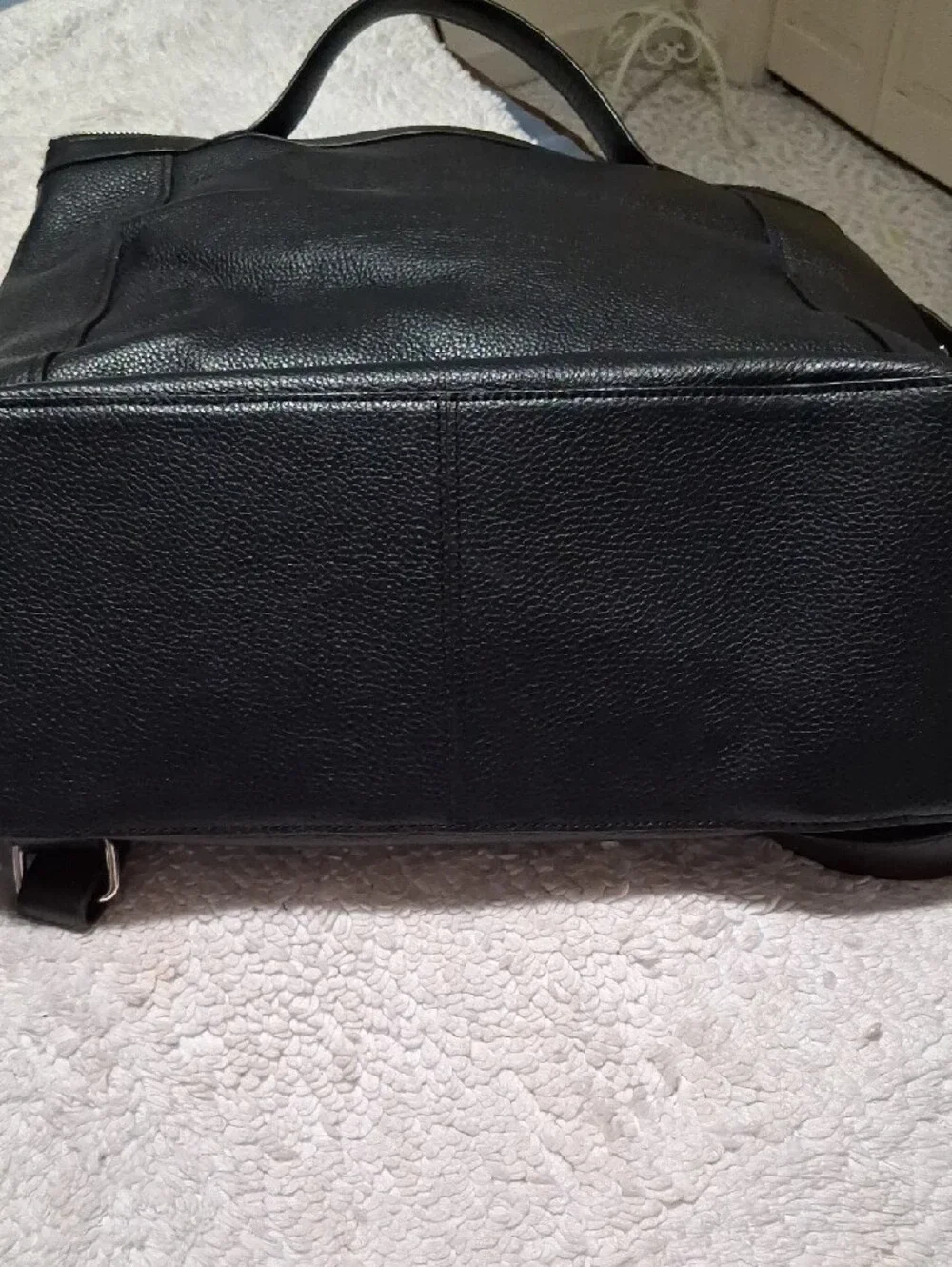 Cole Haan Black Leather Backpack Tote